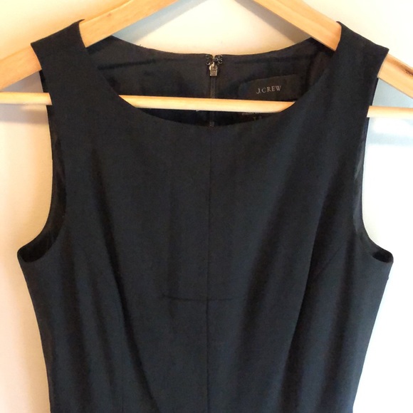 J. Crew 2 Tall black wool cashmere sleeveless black dress size 2T - Picture 2 of 7